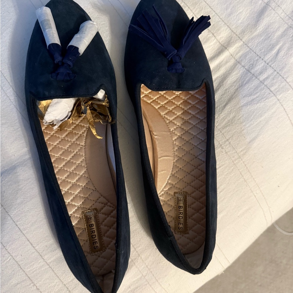 Birdies Women's navy Loafers- brand new